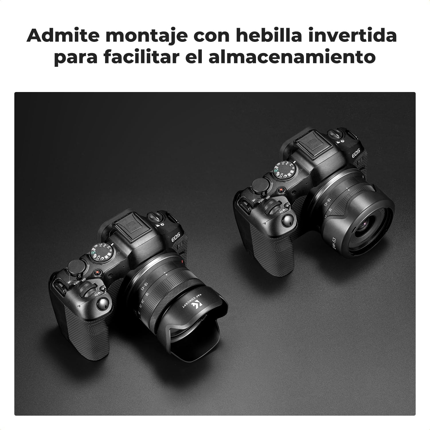 Thumbnail 4 de K&F Concept EW53 parasol reversible para Canon 49 mm