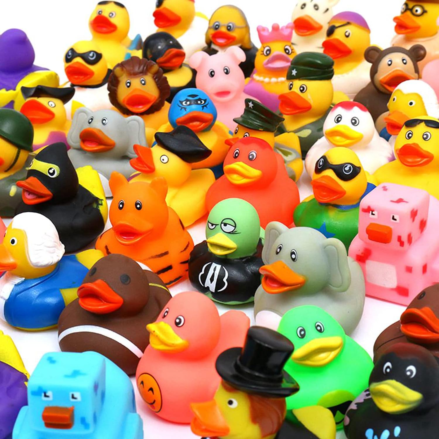 Thumbnail 6 de XY-WQ Rubber Duck 150-Pack Bath Toy Assortment (2.3-Inch Ducks, 50 Varieties)