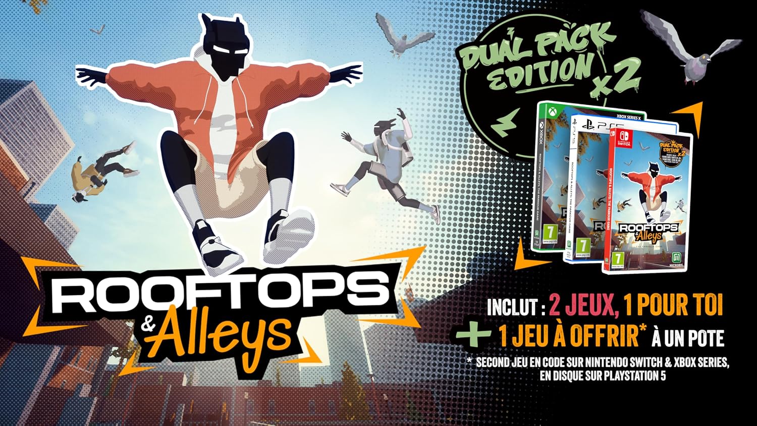 Detalle 2 de Rooftops and Alleys Dual Pack 4 joueurs