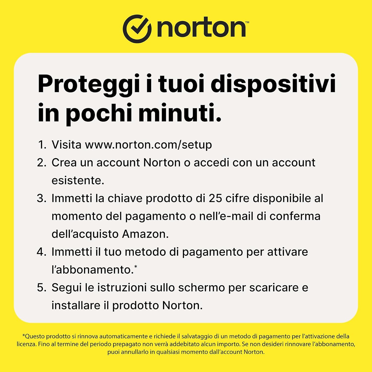 Detalle de Norton 360 Deluxe 2026 – Antivirus per 5 dispositivi, download digitale