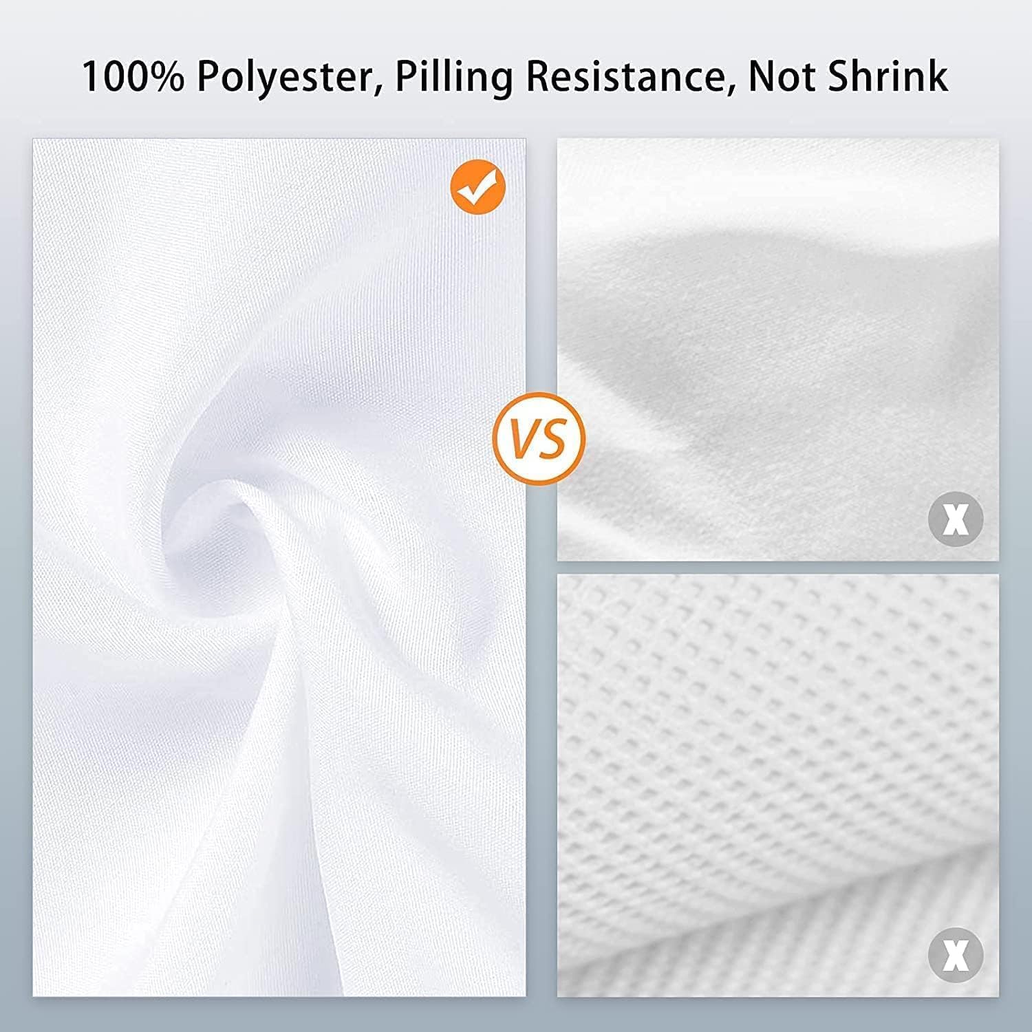 Thumbnail 4 de Vevelux 3 x 3m White Photography Backdrop with Spring Clamps & Anti-Wrinkle Clips (10 x 10ft)