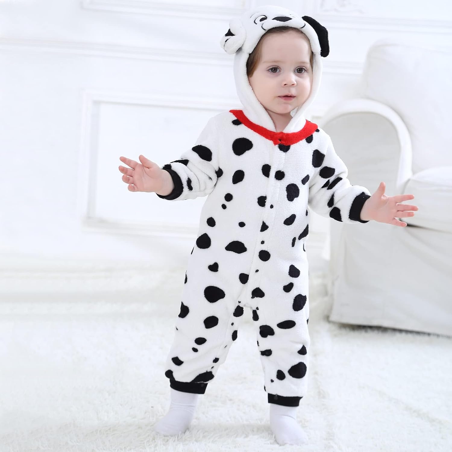 Thumbnail 6 de TONWHAR Animal Romper in Fleece