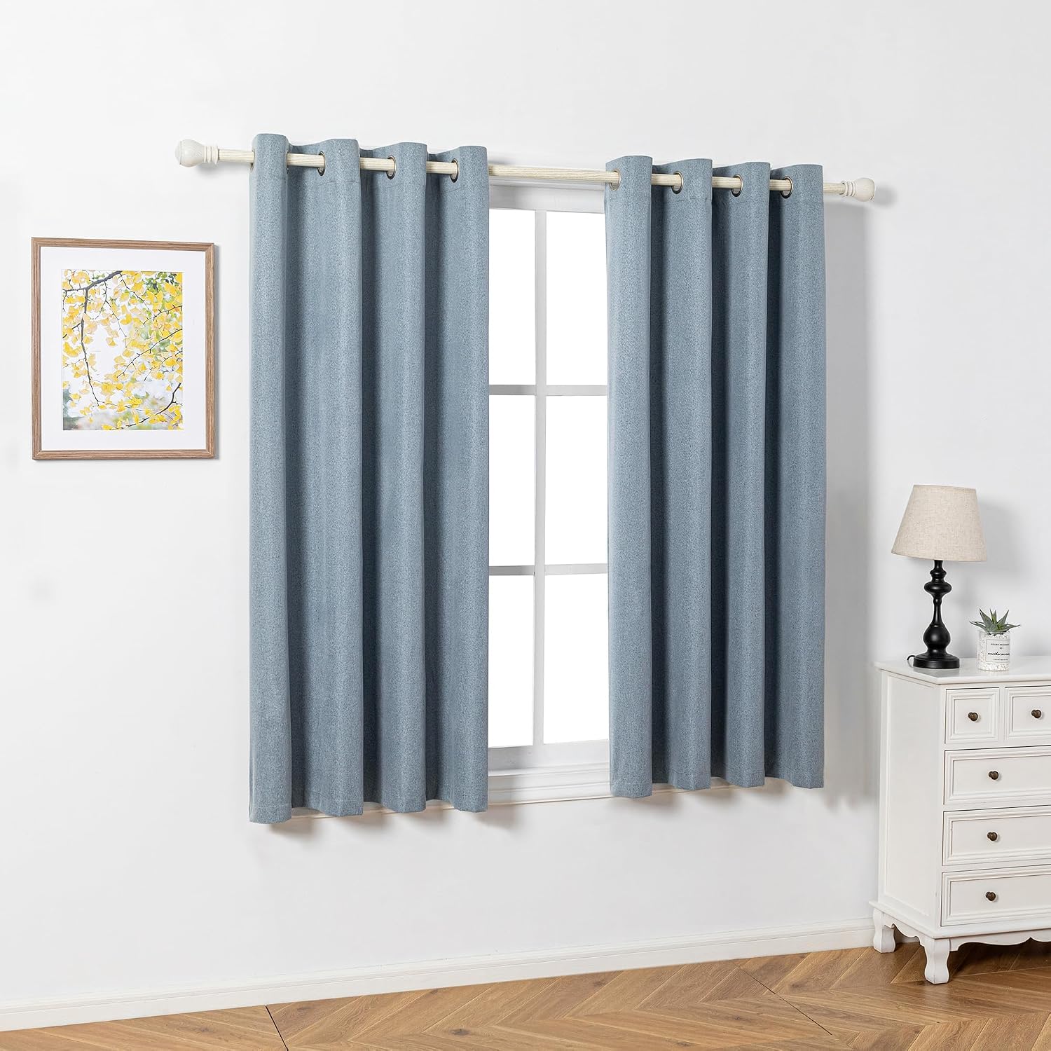 Detalle 2 de MYSKY HOME Blickdichter Vorhang 2er Set