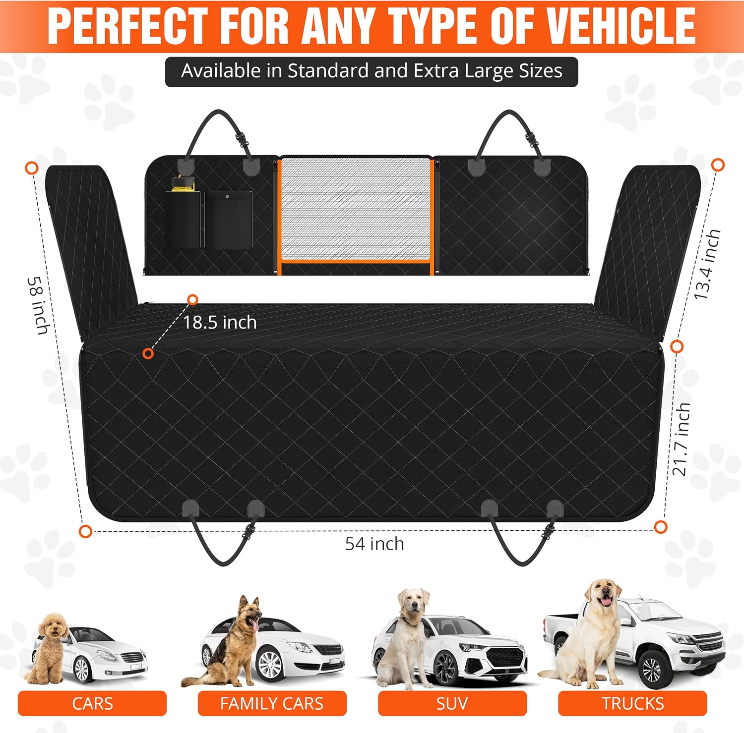 Detalle 2 de Dog Car Seat Covers 600D Waterproof