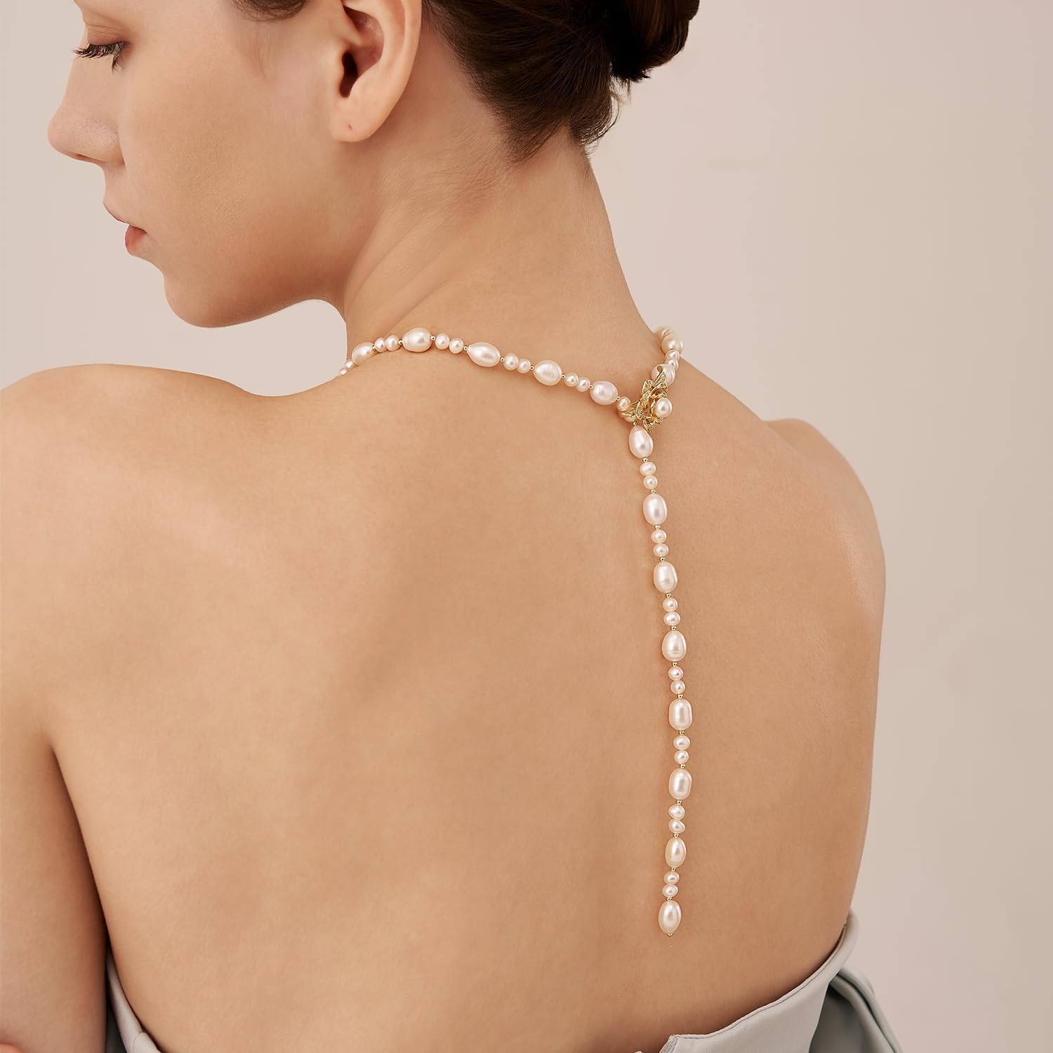 Thumbnail 4 de Amber Lollipop women’s pearl lollipop necklace with freshwater baroque pearl pendant