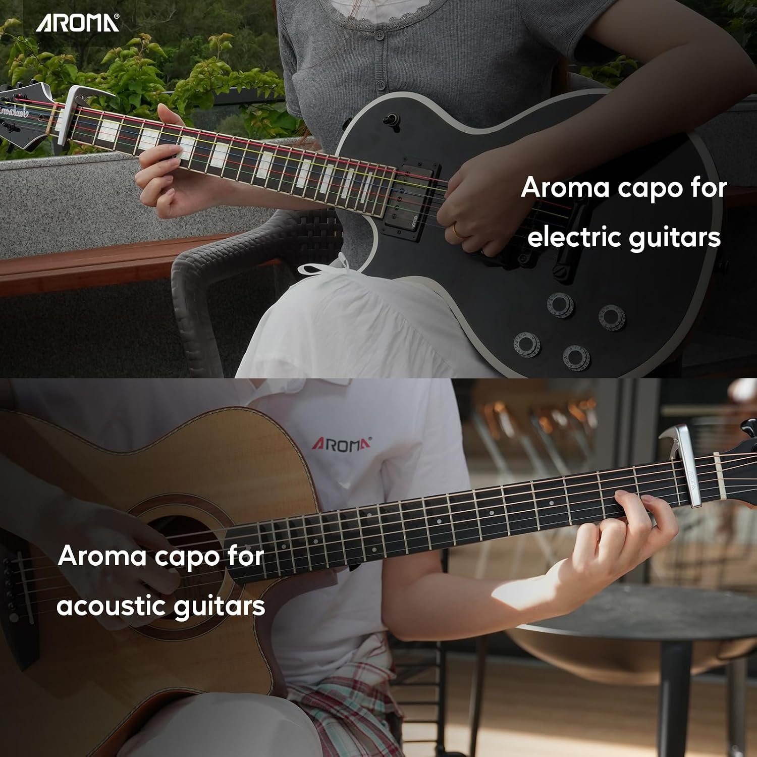 Thumbnail 5 de Aroma guitar capo for 6-string guitars