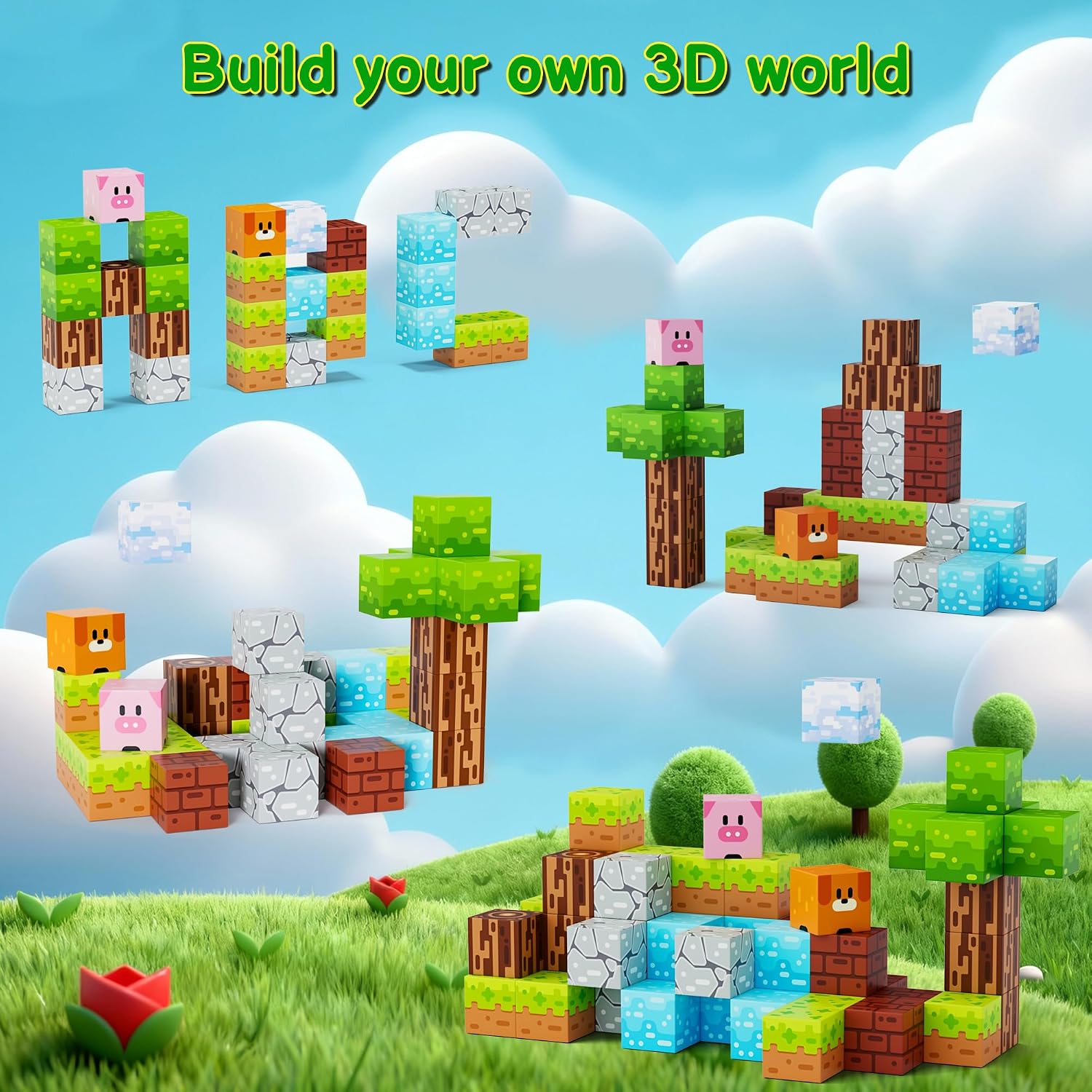 Thumbnail 6 de iLacven Magnetic Blocks 35PCS Travel Set