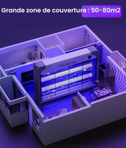Detalle 2 de Spectracide 20W Lampe UV Anti Moustique – Tueur d'insectes pour Moustique
