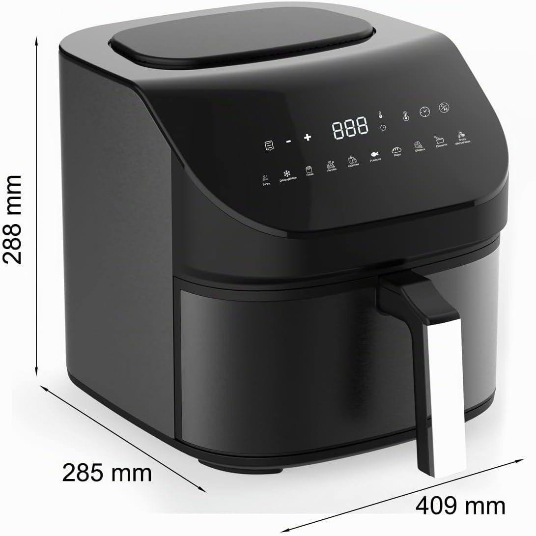 Detalle 1 de LITTLE BALANCE 8704 Crousty Light XL – frytkownica beztłuszczowa 7 l, 1600 W