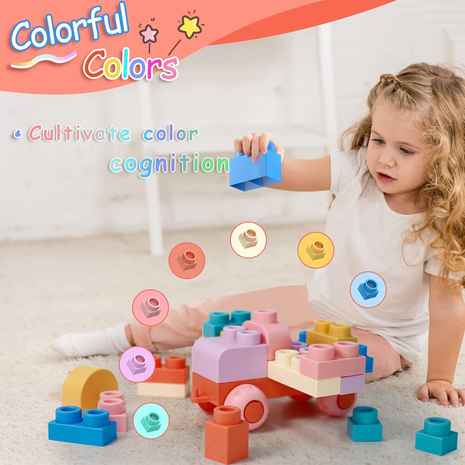 Thumbnail 2 de Top STEM 78-Piece Soft Building Blocks for Toddlers 🧩