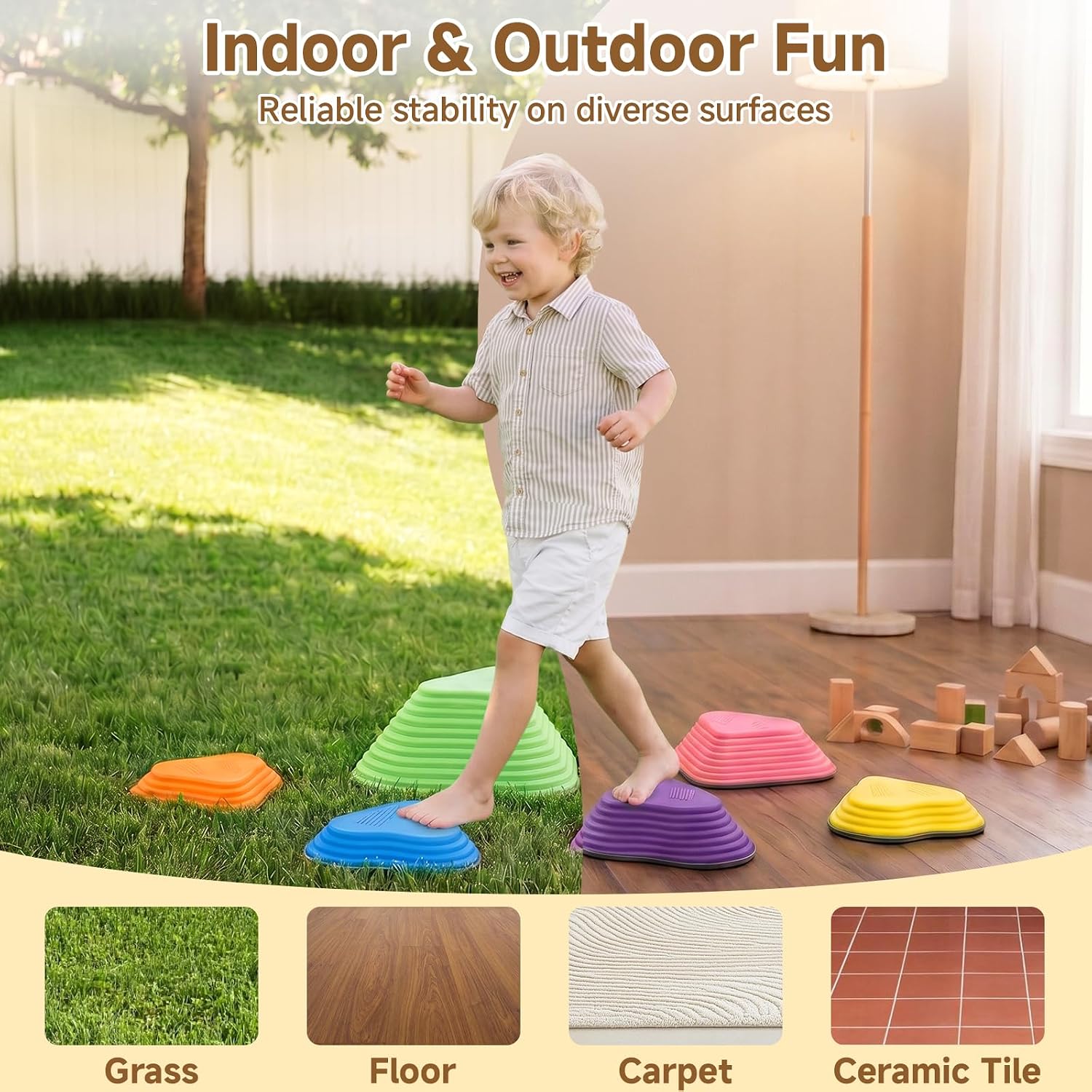 Detalle 1 de INFANS Kids' Stepping Stones, Plastic