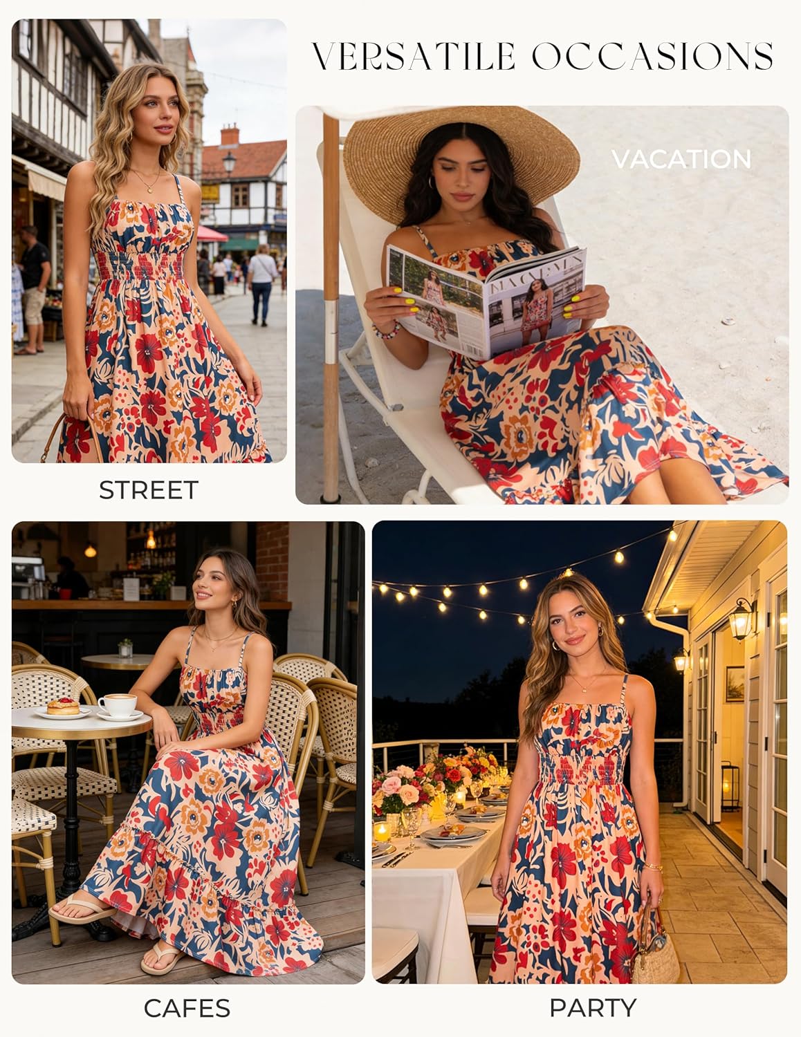 Thumbnail 3 de GRACE KARIN Floral Summer Maxi Dress 2026