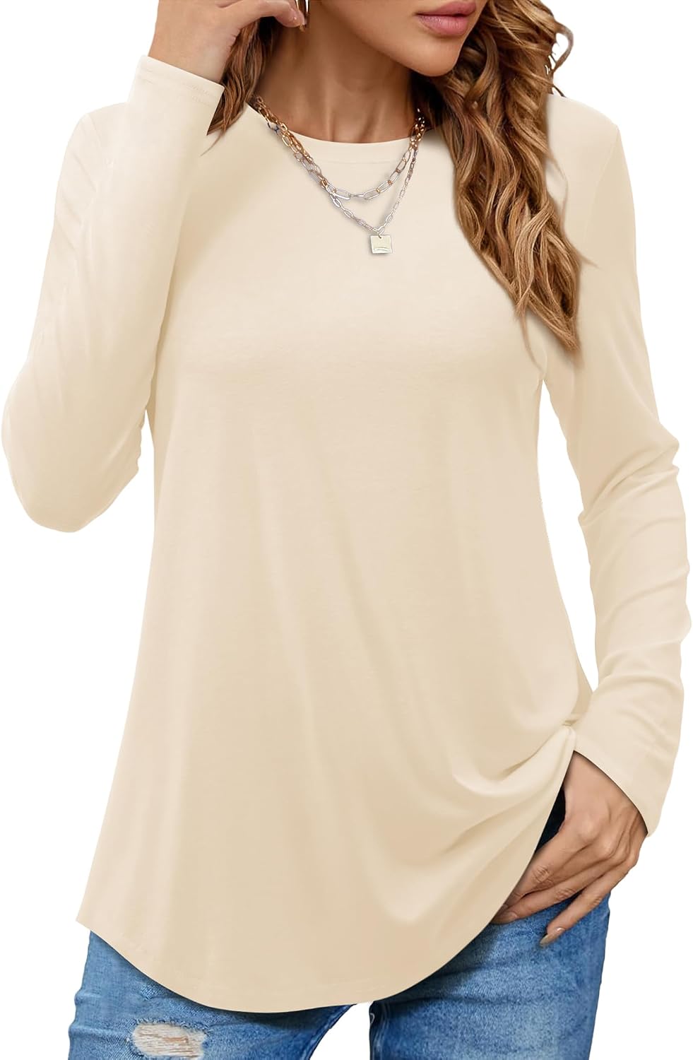 Detalle de Beluring Damen T-Shirt mit Elasthan-Anteil