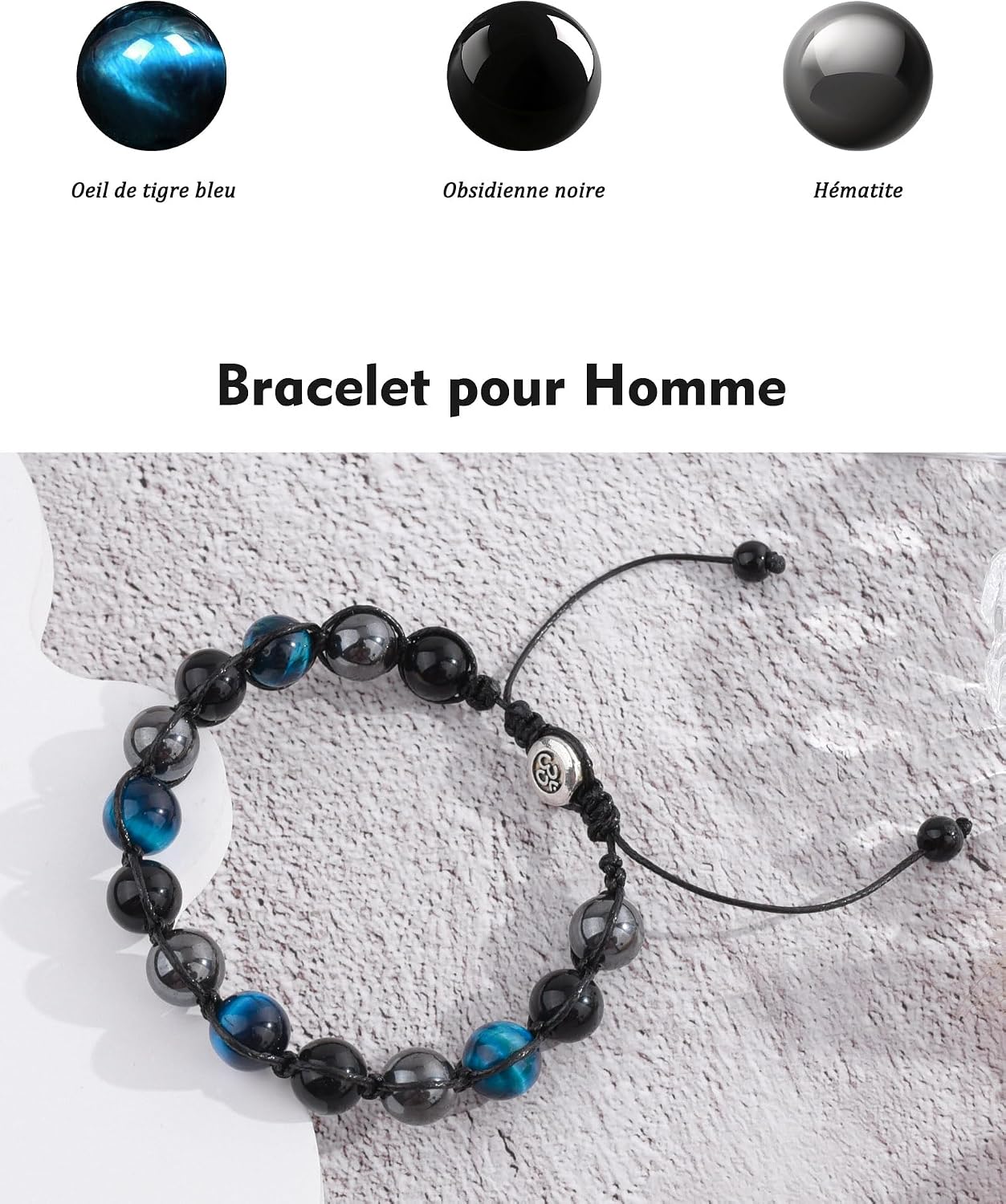 Detalle 2 de VGWON Bracelet pierre naturelle 10 mm