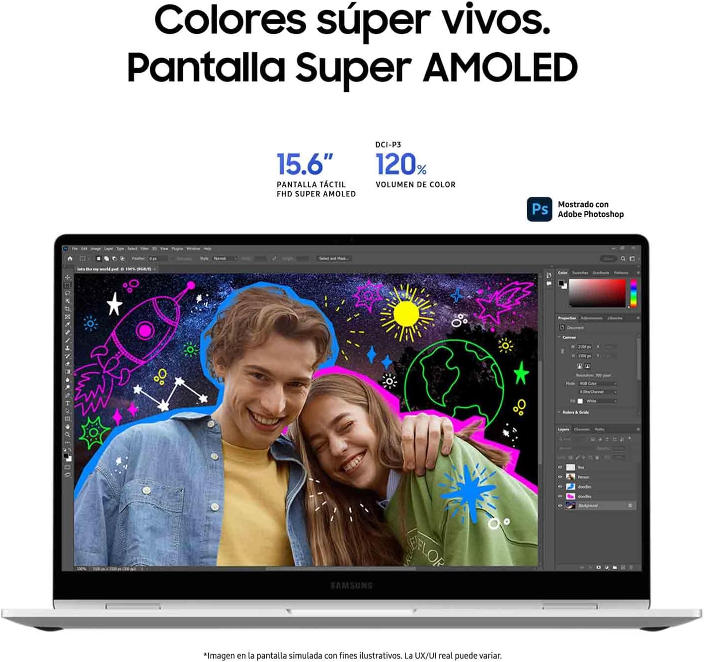 Detalle 2 de Samsung Galaxy Book4 360 💻 con Ratón - 15.6" Táctil, Intel Core i7