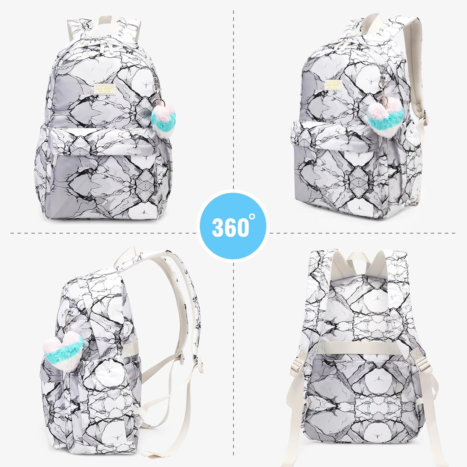 Thumbnail 6 de SUN EIGHT School Backpack Womens: 18-Inch Laptop Daypack for School, Work and Travel