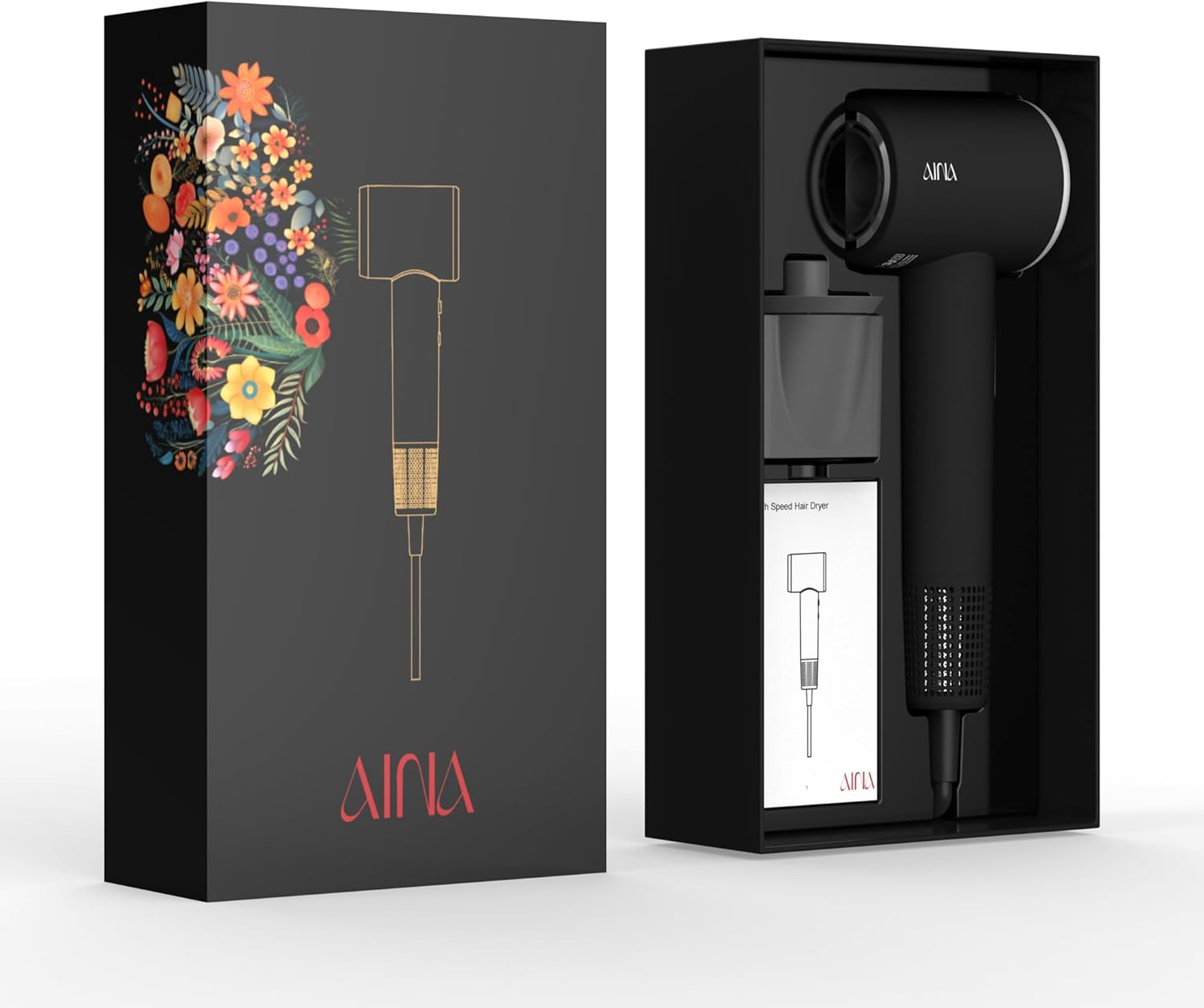 Thumbnail 3 de Aina AINA High Speed Hair Dryer (Brushless Motor, Ionic) – 1A Silver, Travel-friendly