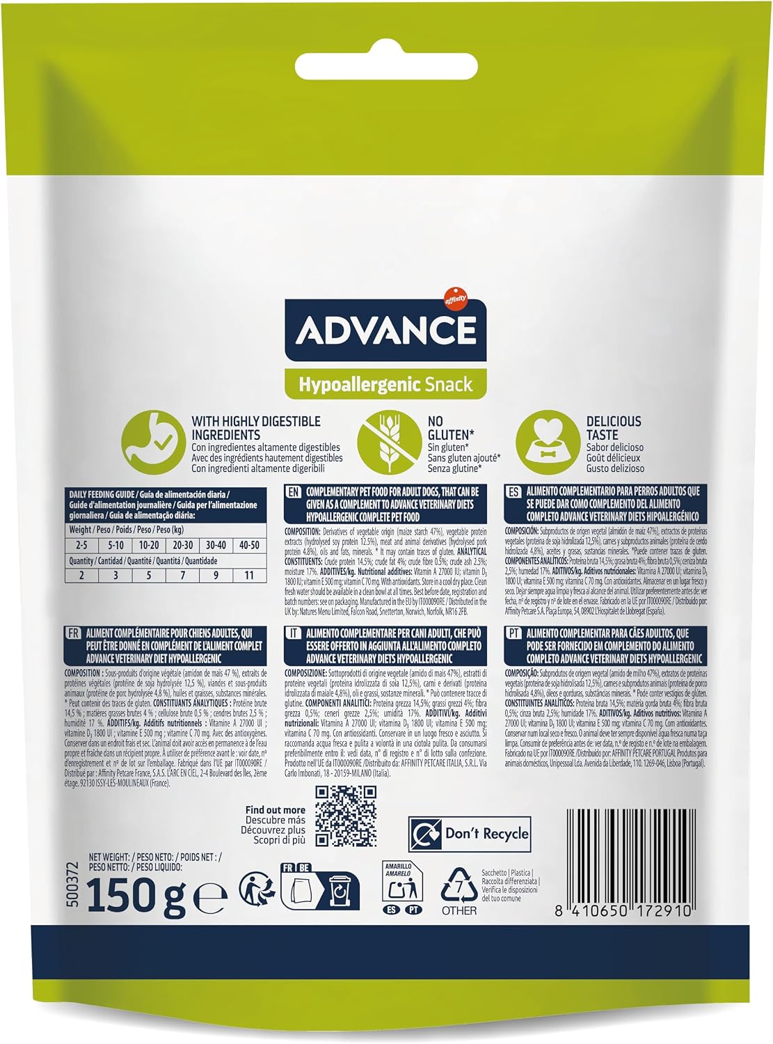Thumbnail 3 de Advance Hypoallergenic Snacks Galletas para perros