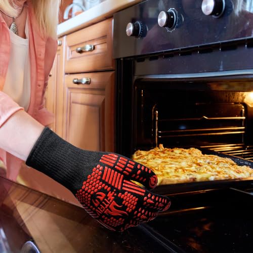 Thumbnail 3 de FITFIV BBQ Gloves: 1472°F Heat Resistant Oven Mitts with Silicone Grip