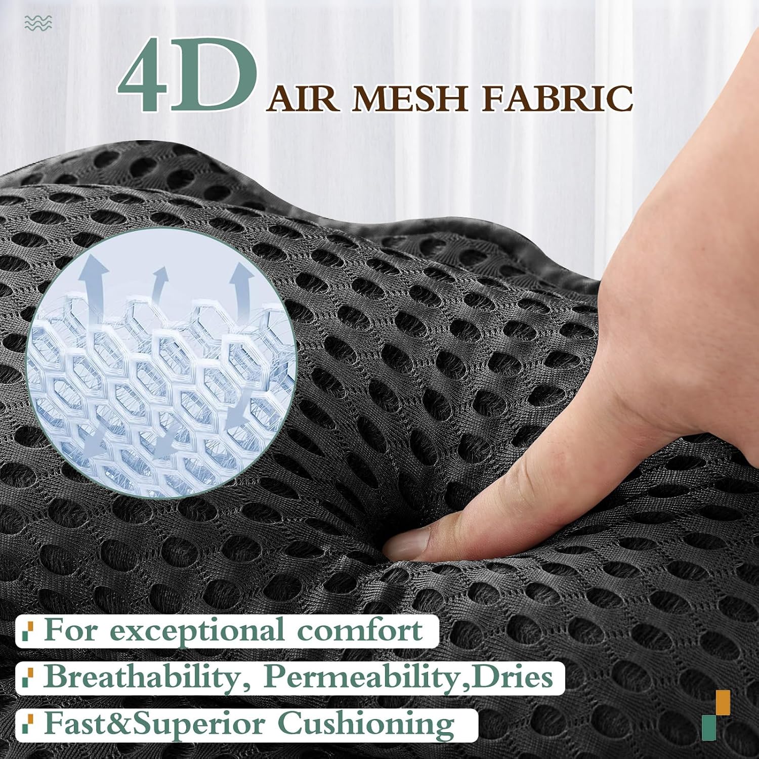 Thumbnail 3 de RUVINCE ergonomic luxury bath pillow with 6 suction cups for head, neck, shoulders and back (black)