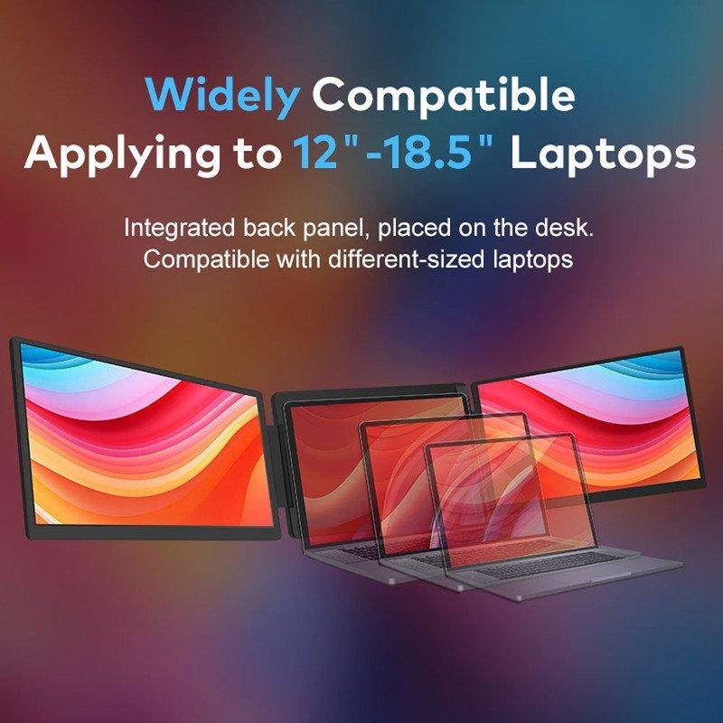 Thumbnail 1 de Monitor FOPO S10 15,6" FullHD: doble pantalla plegable para productividad portátil