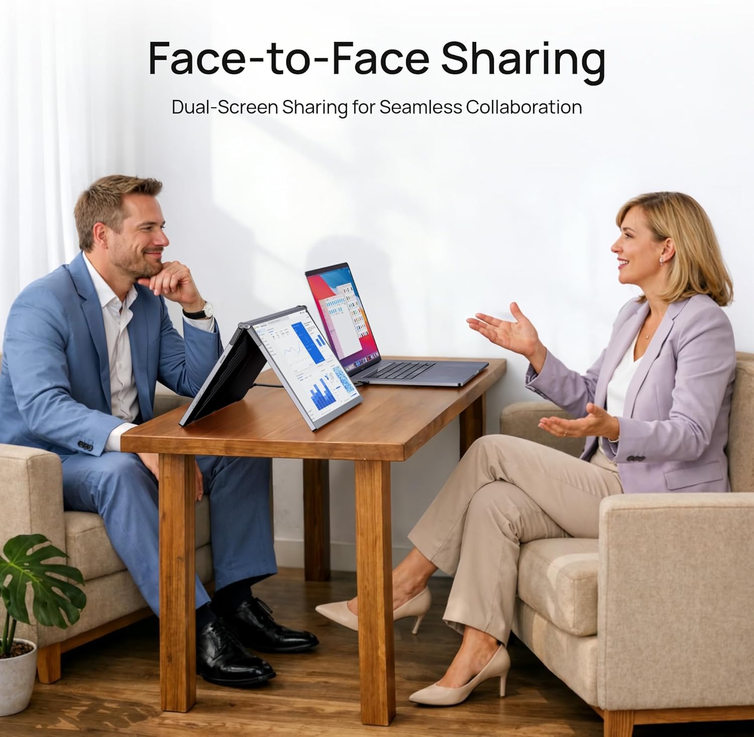 Thumbnail 6 de ARZOPA 15.6" Dual Portable Monitor (FHD 1080P) – USB-C & HDMI, foldable stackable screens in grey