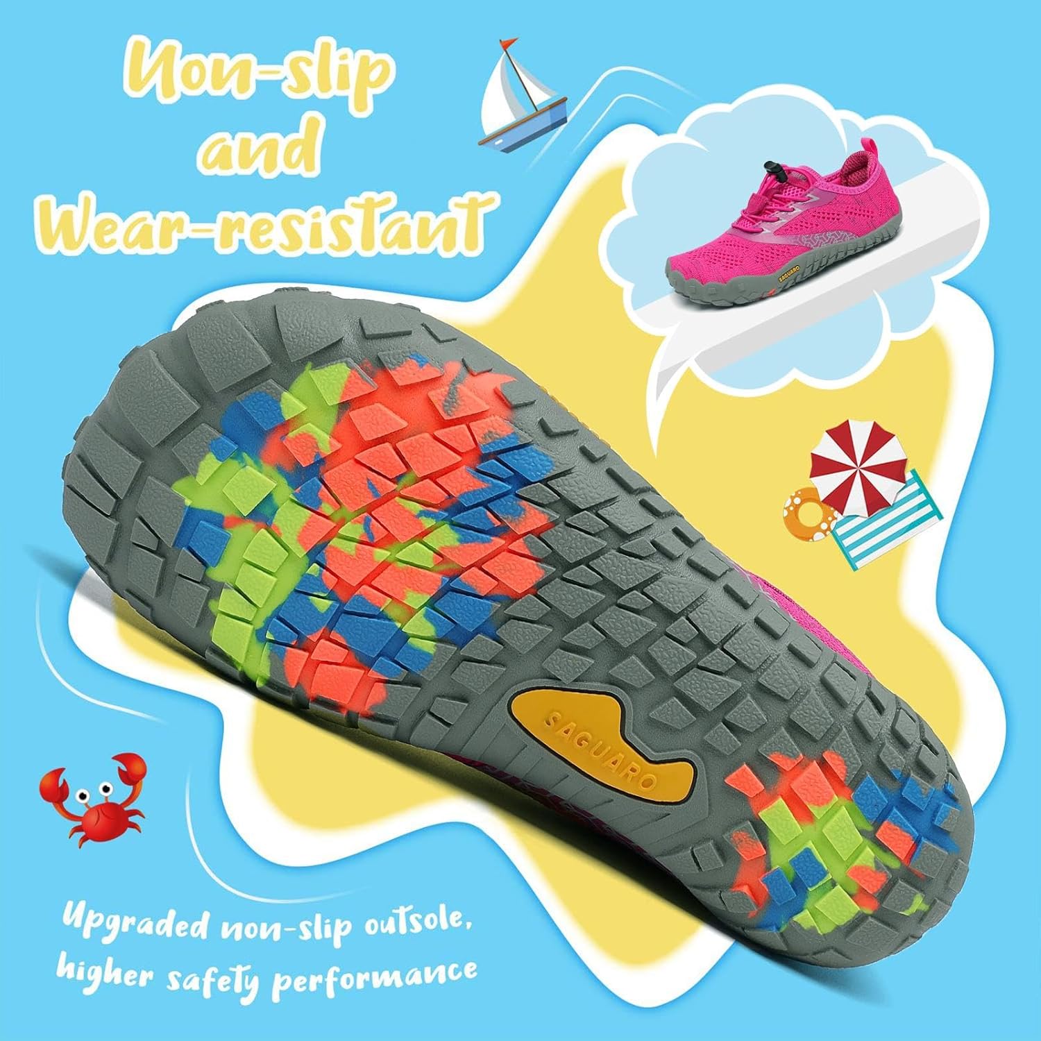 Thumbnail 4 de Saguaro Trailschuhe für Kinder – atmungsaktiv, rutschfest und barfuß-ähnlich