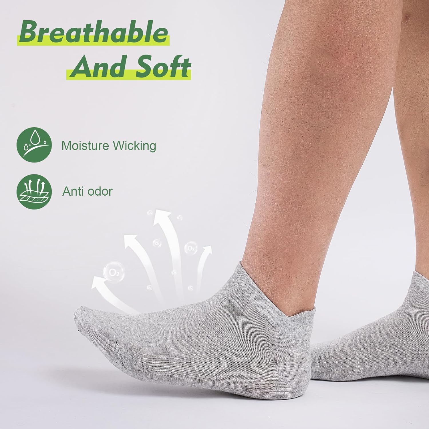 Detalle de SockWaddles – 10 paia di calzini corti unisex in cotone, traspiranti e resistenti