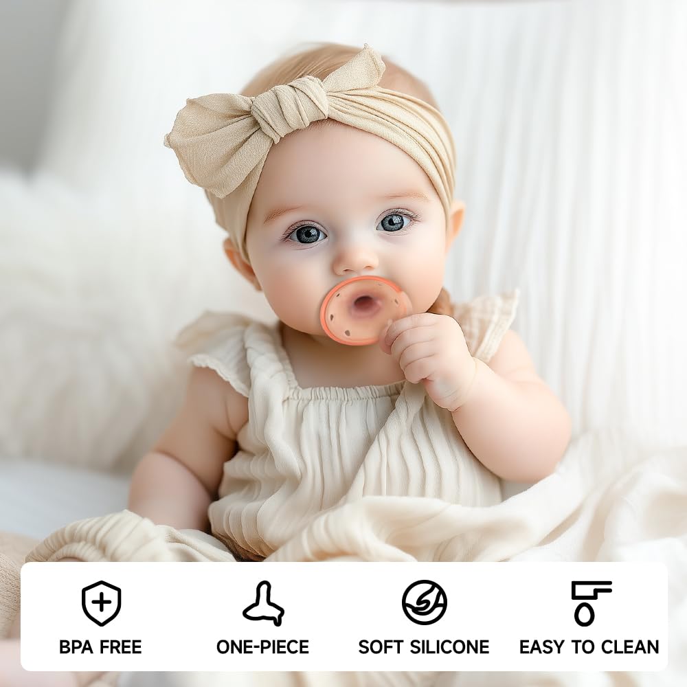 Thumbnail 6 de Garkoko Breast-Like Baby Pacifiers, 5-Pack, One-Piece Silicone, 0–6 Months