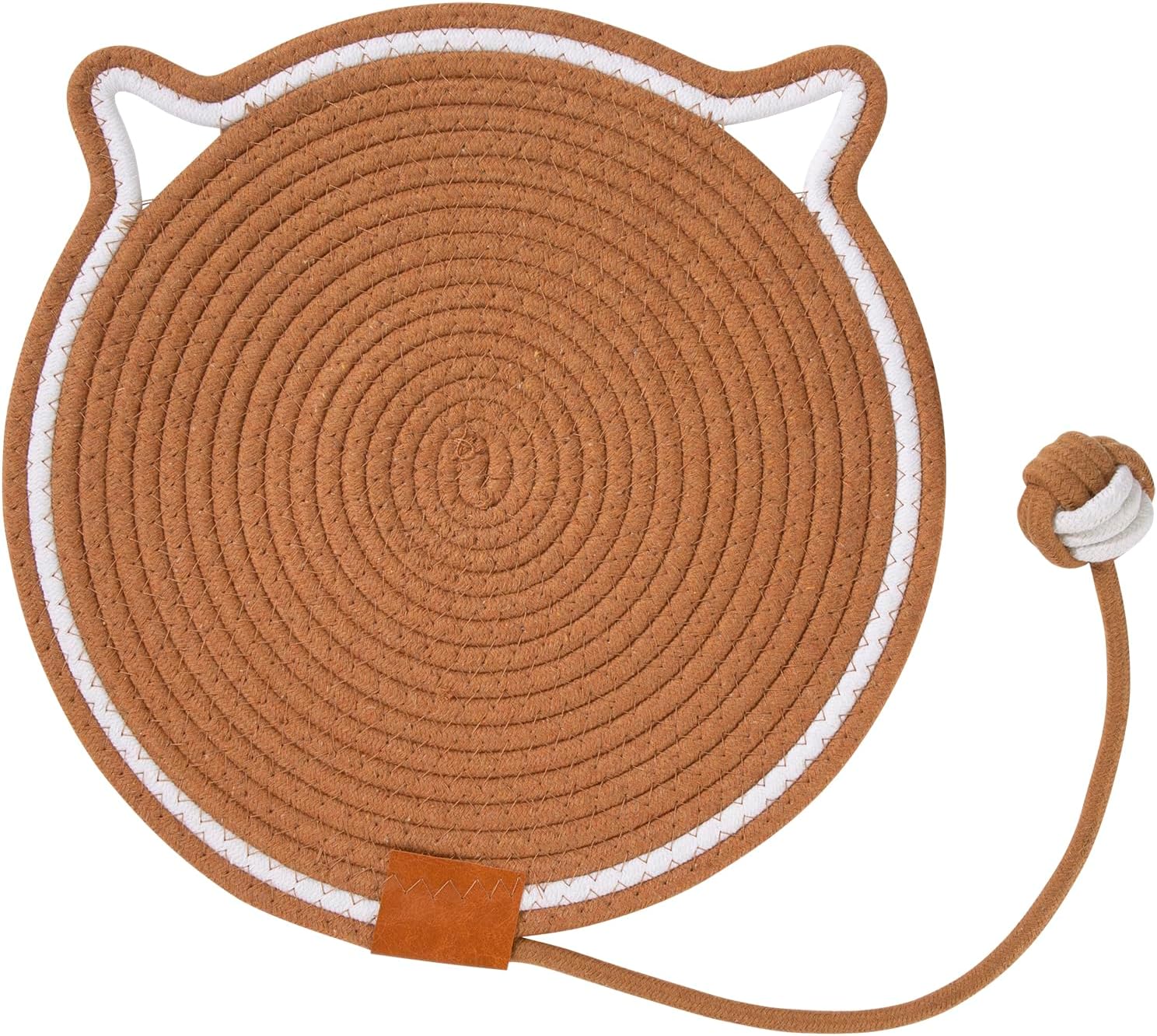 Detalle de Katzenkratzbrett mit Ball Khaki 36 cm
