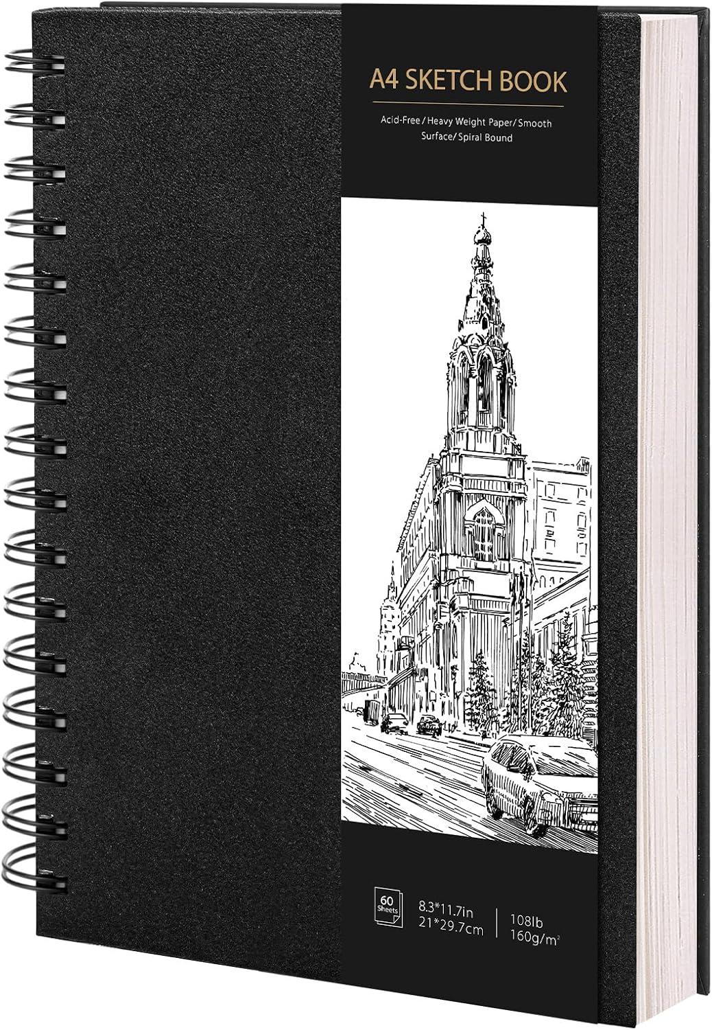 Detalle de A4 Sketchbook 160gsm, 60 Sheets drawing pad