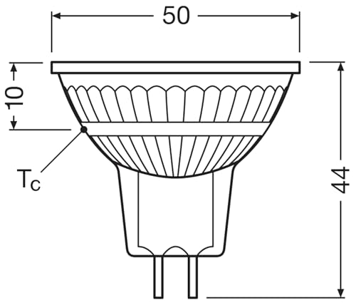 Detalle de Osram LED BASE MR16 – Vorteilspack 5× Niedervolt-LED mit GU5.3, 3,8 W, warmweiß 2700 K, nicht dimmbar