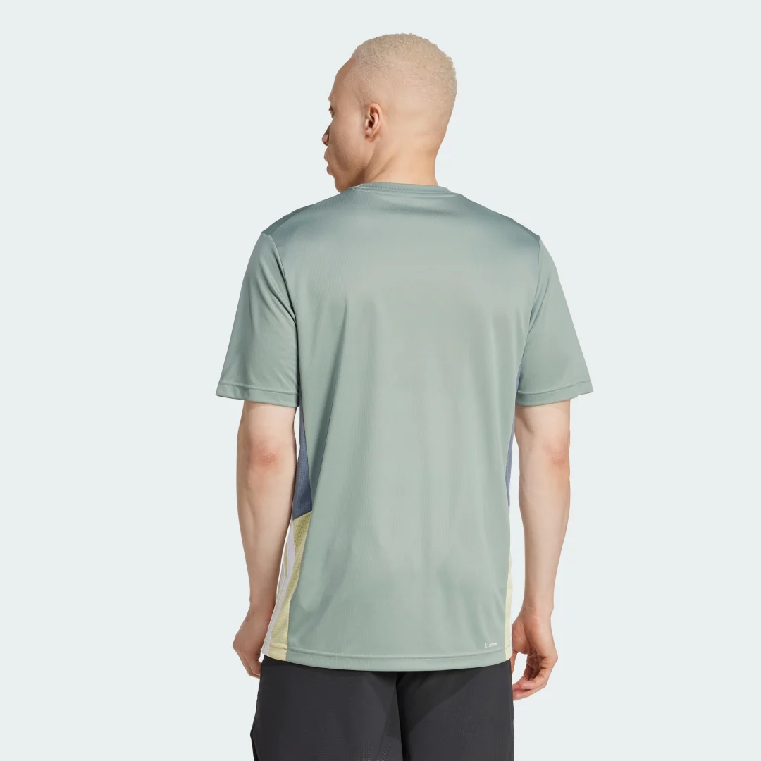Thumbnail 1 de Adidas Camiseta Train Essentials Seasonal Colorblock – Verde