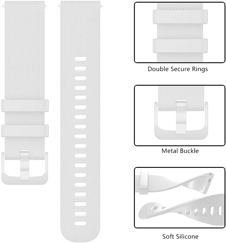 Thumbnail 3 de OVERSTEP 20mm Soft Silicone Replacement Strap for Garmin and Samsung Smartwatches