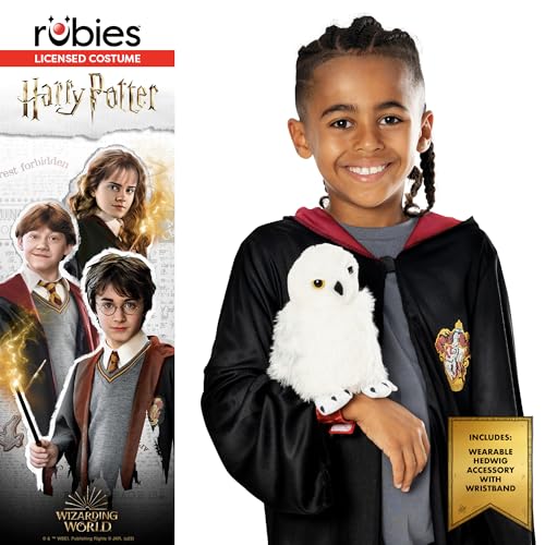 Thumbnail 1 de Rubies Hedwig, peluche oficial de Harry Potter con soporte de velcro para el brazo