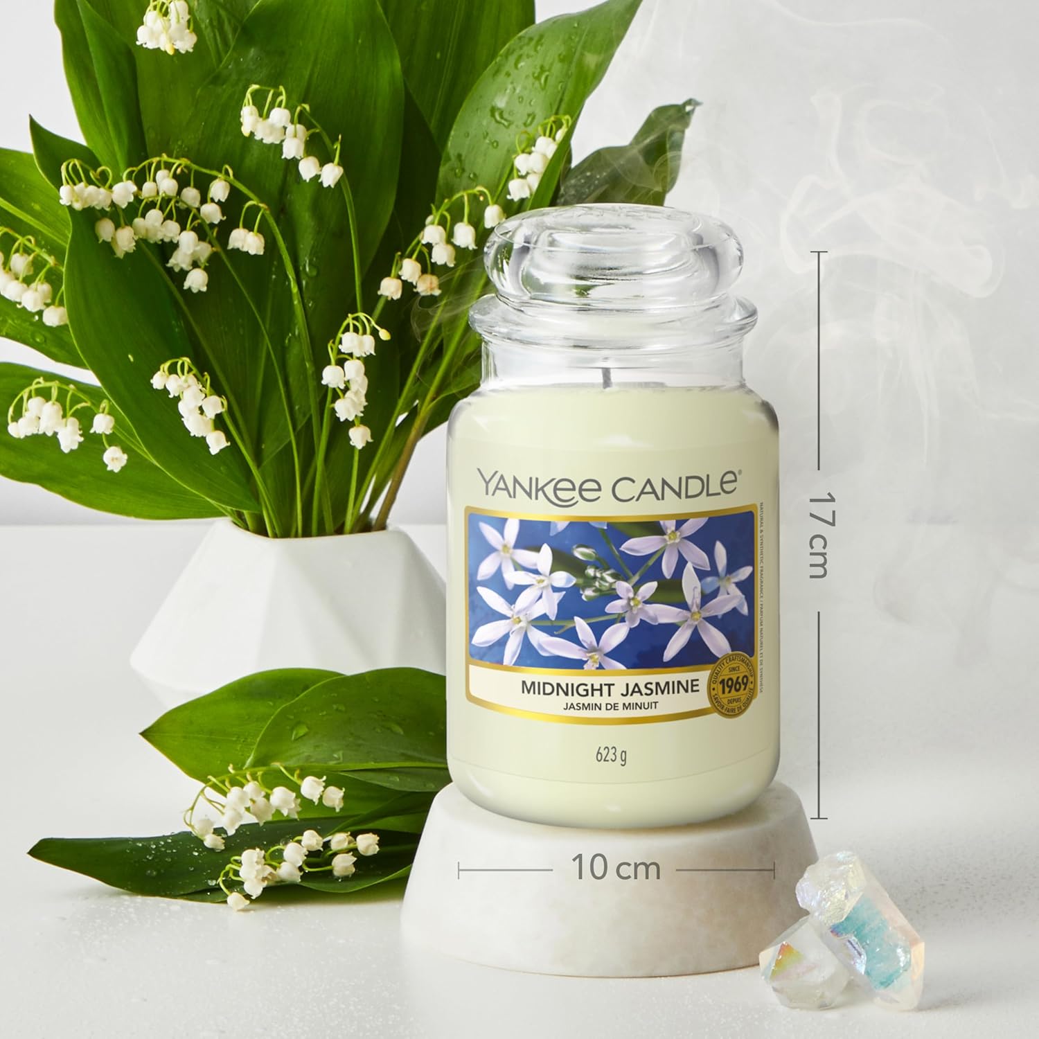 Thumbnail 3 de Yankee Candle Jasmine de Minuit Grande Bougie