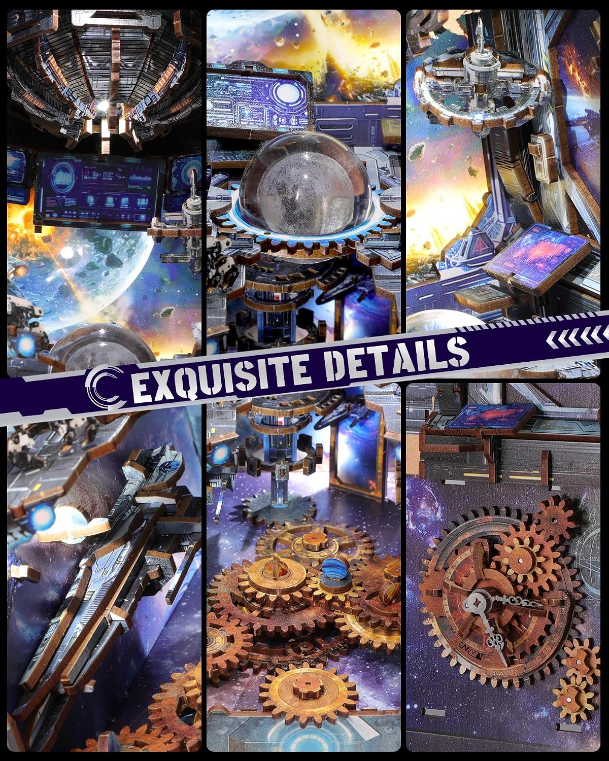 Thumbnail 5 de RONSTONE Book Nook Kit DOOMSDAY STARSHIP