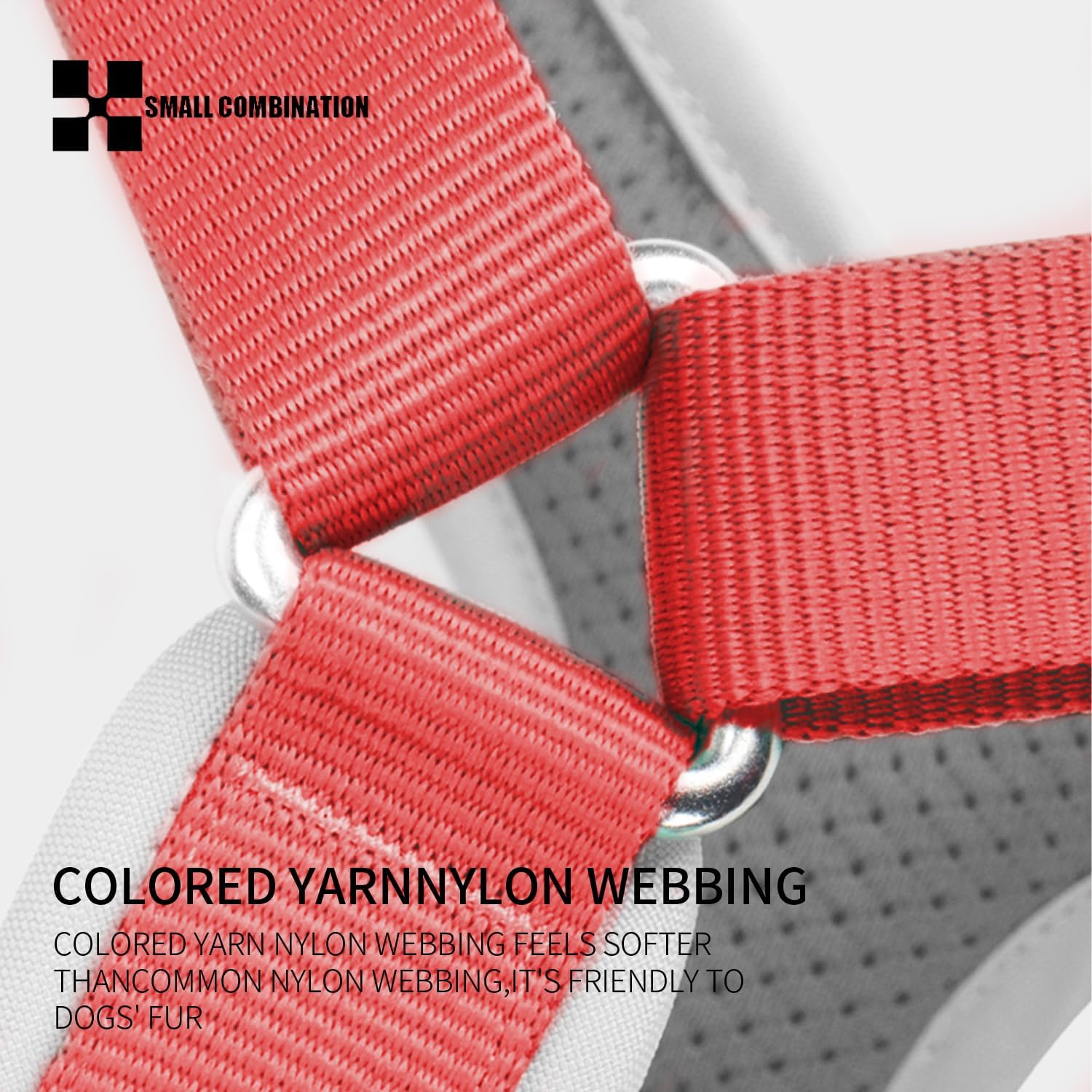 Detalle 2 de Small Combination Dog Harness (XS) – No-pull, Adjustable Vest with Durable Handle (Mint Green)