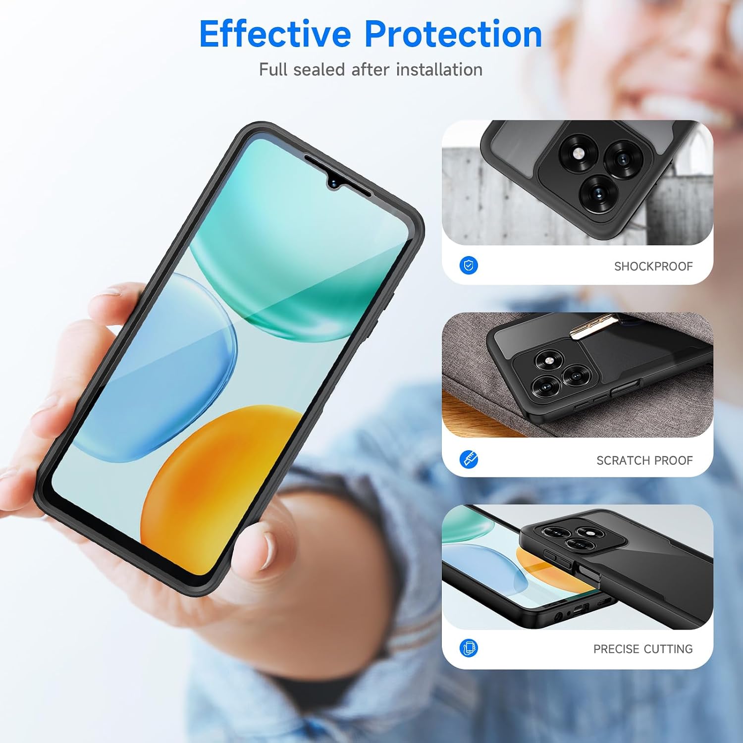 Thumbnail 6 de Seacosmo Full-Body Case with Screen Protector for Honor X5C/X5C+ Plus