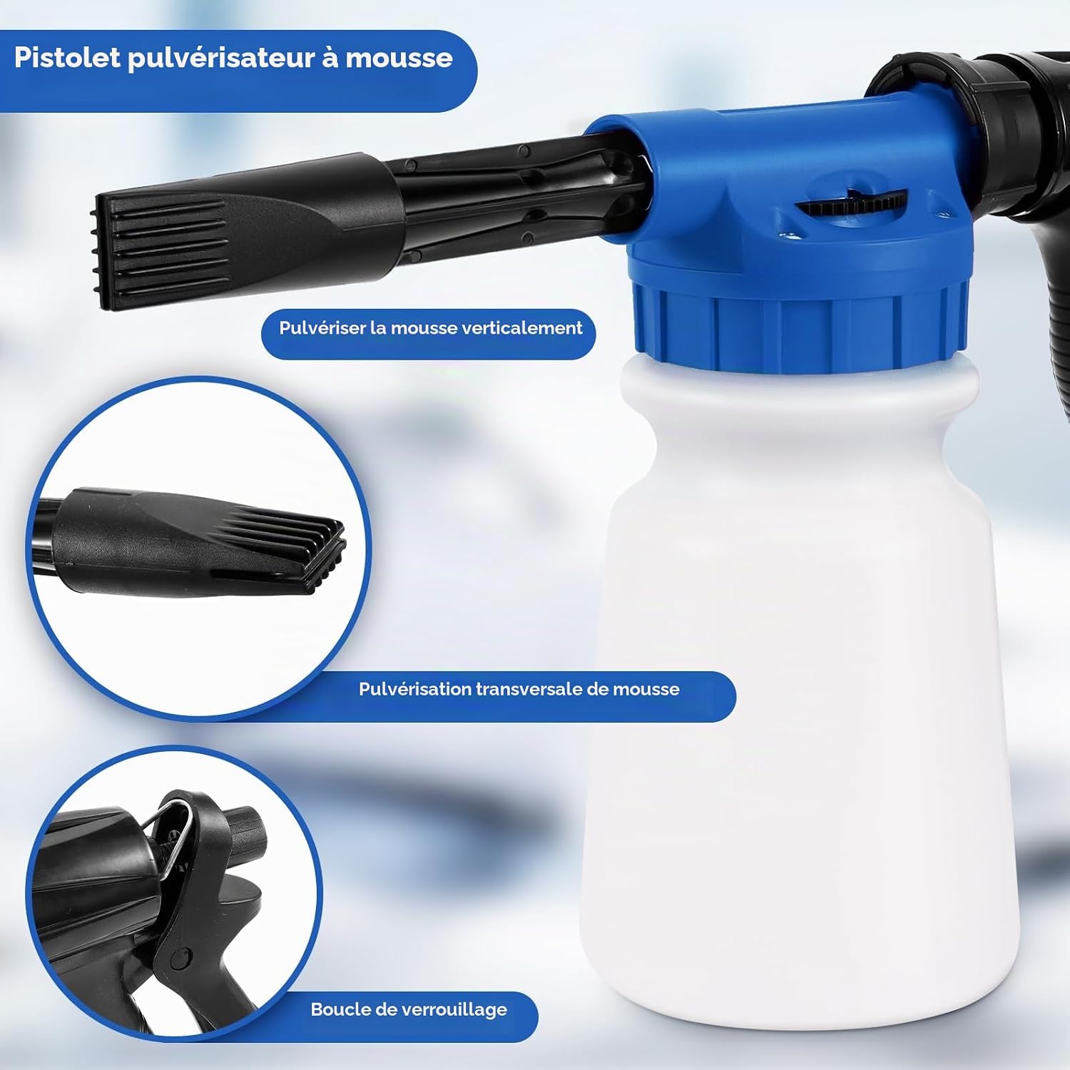 Detalle 2 de PCXWTLN HA-FAO-2619 schuimpistool 900 ml, verstelbaar 2-in-1
