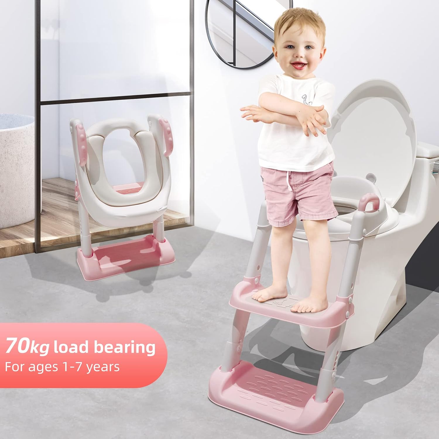 Thumbnail 5 de Potty Training Toilet Seat Toddler with Ladder 🚽