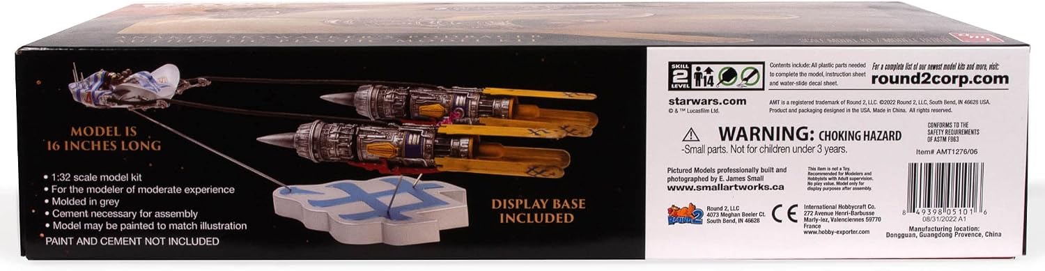 Detalle de AMT スター・ウォーズ/ファントム・メナス アナキンのポッドレーサー 1/32スケール 154パーツ