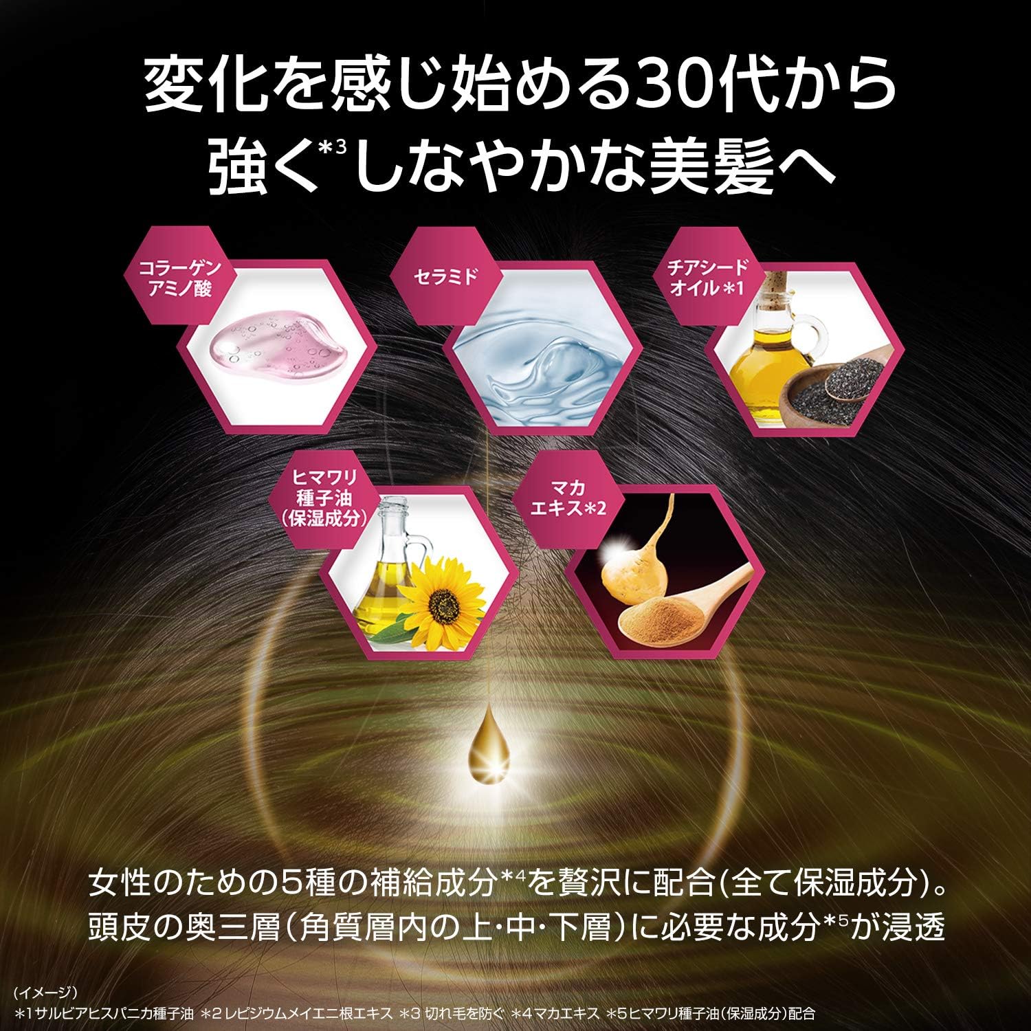 Detalle 2 de CLEAR(クリア)モイストスカルプシャンプー 詰め替え用 600g×2個、シリコンフリー