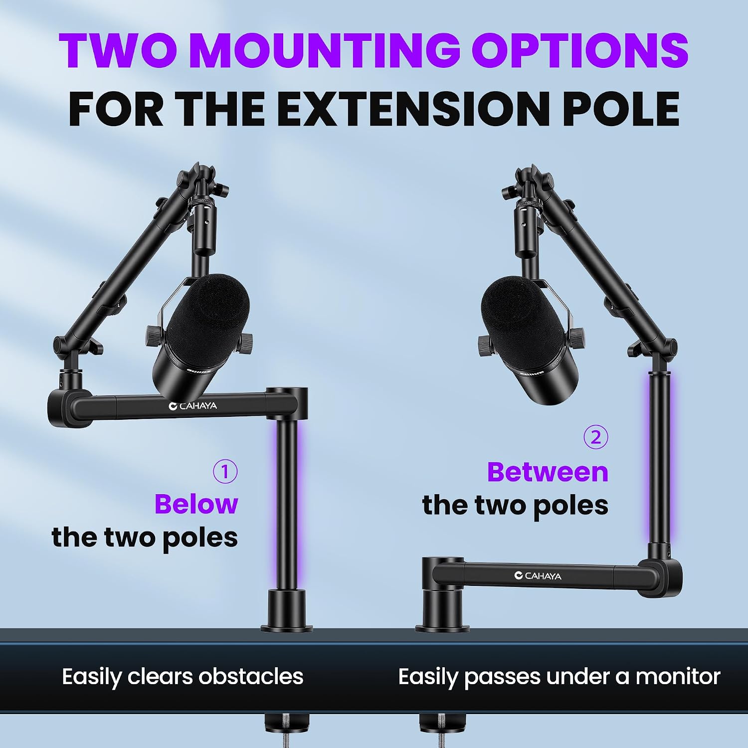 Thumbnail 6 de CAHAYA US-CMC0500 Low-Profile Desk-Mount Mic Arm, 5.5 lb Capacity