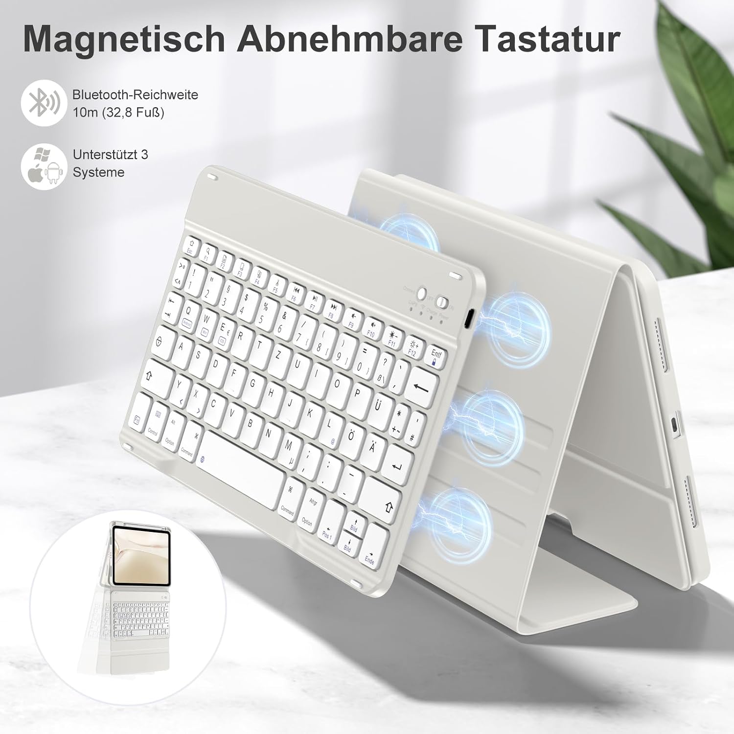 Thumbnail 3 de drivego Hülle mit Tastatur für iPad 11 Zoll/10,9 Zoll