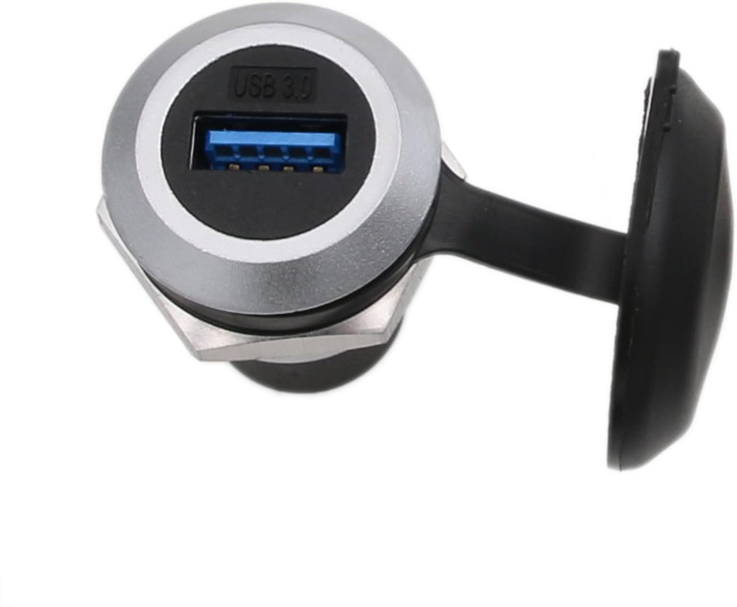 Thumbnail 1 de HangTon Panel Mount USB 3.0 Coupler: Waterproof Circular Bulkhead Socket, Female‑to‑Female Extension