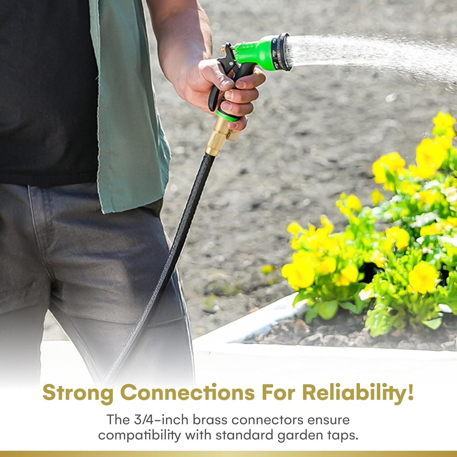 Detalle 2 de Flexi Hose 50 ft Expandable Garden Hose with 8-Function Nozzle