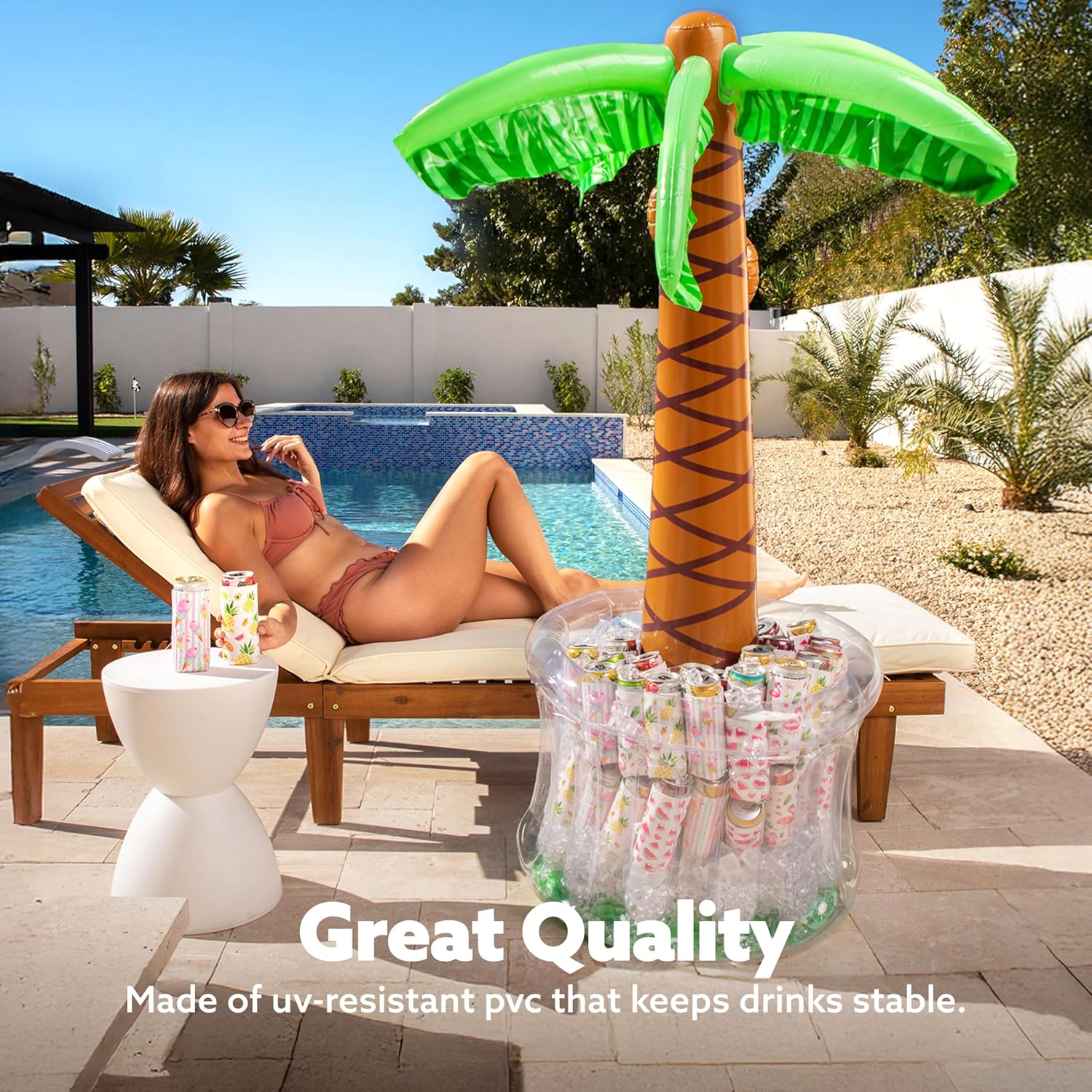 Thumbnail 4 de JOYIN 60" Inflatable Palm Tree Cooler (Luau & beach theme drink cooler)