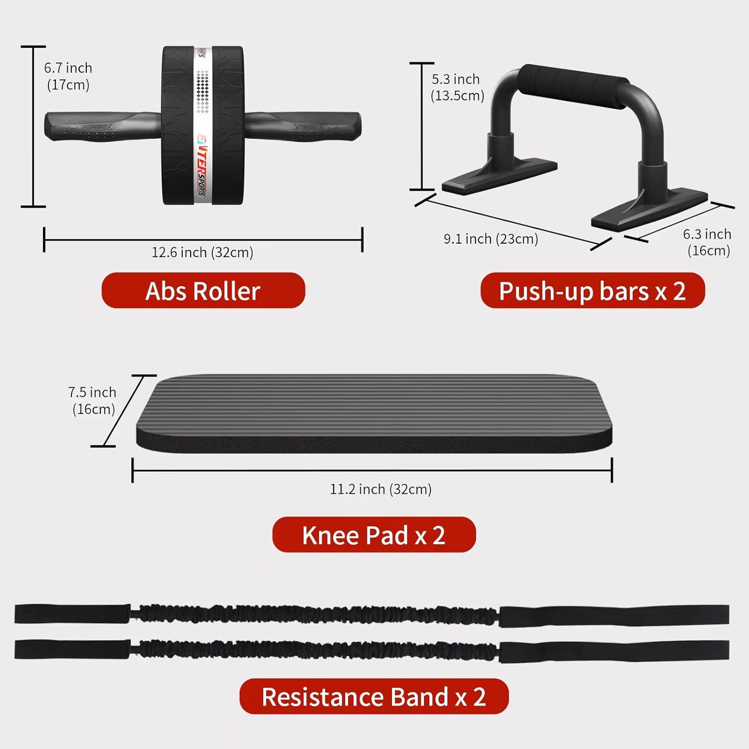 Thumbnail 3 de EnterSports Ab Rollers ab wheel for core training