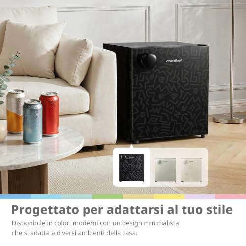 Detalle de COMFEE' RCD48BF2EUY(E) Mini Frigo 43L: design moderno e compatto per casa, ufficio o camera